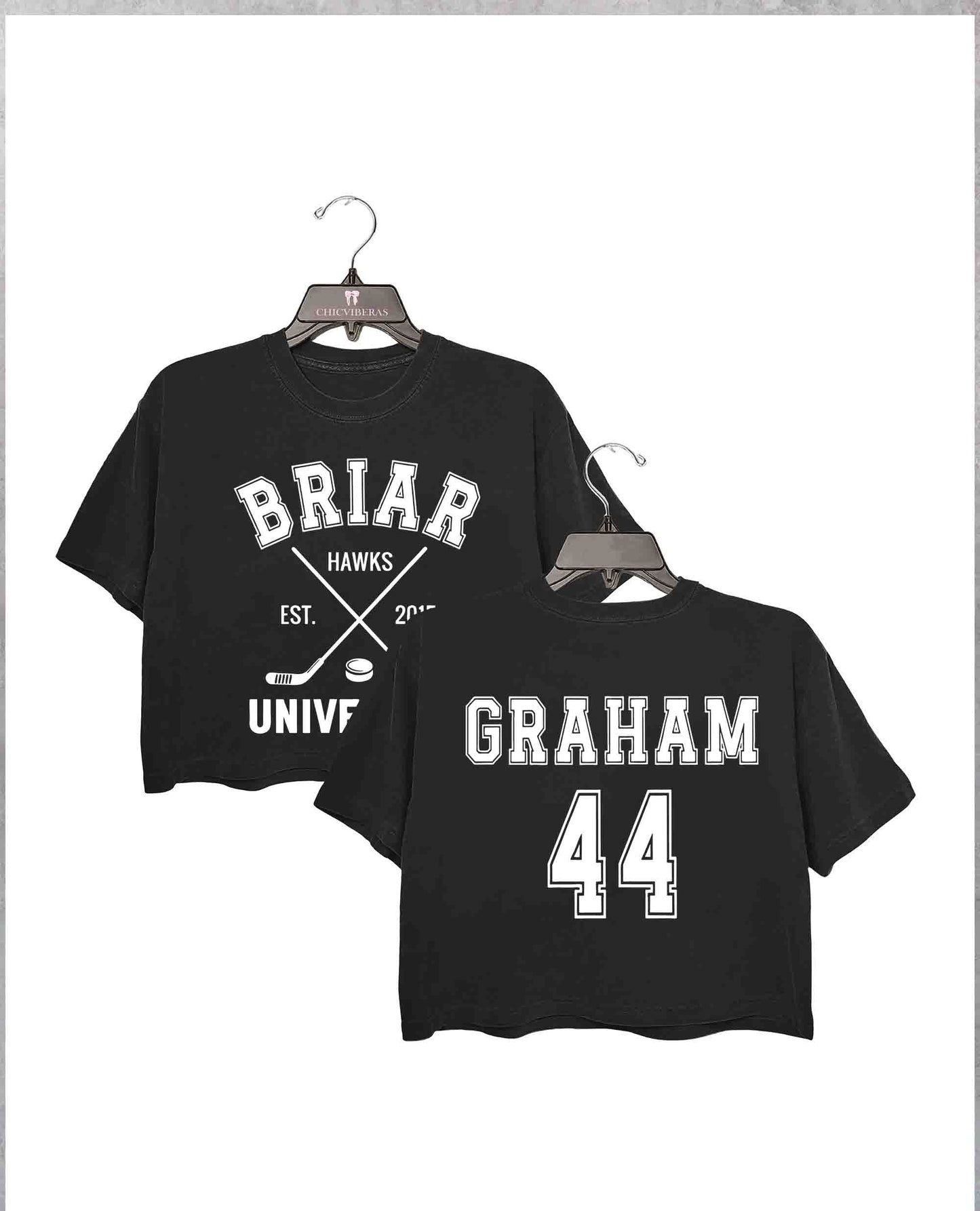 Briar Hockey Off-Campus Hockey Romance Crop Shirt
