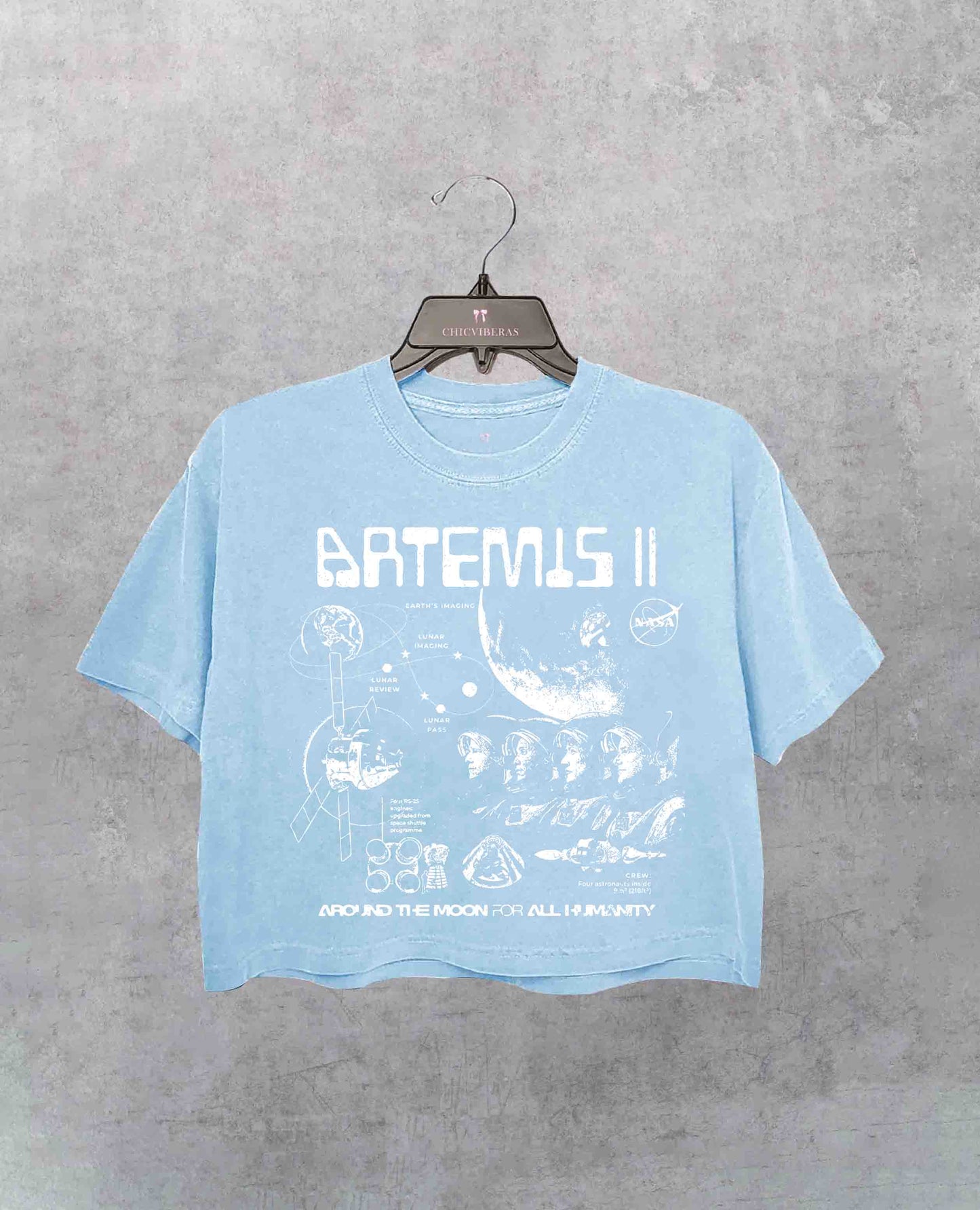 Artemis II NASA Mission Crop Shirt