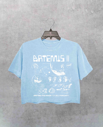 Artemis II NASA Mission Crop Shirt
