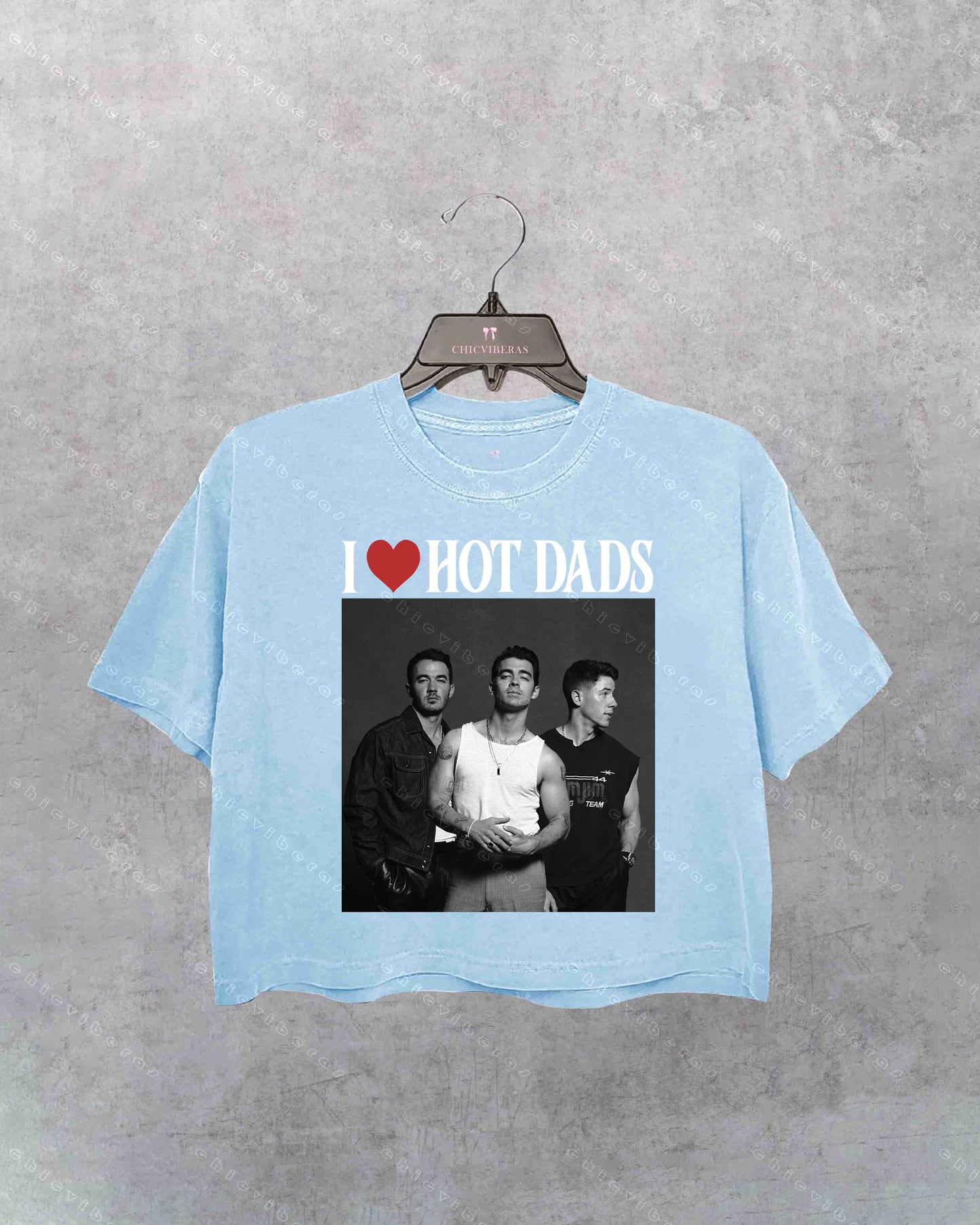 I Love Hot Dads Jonas Brothers Crop Shirt
