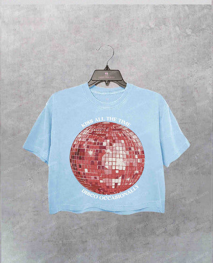 Harry Kiss All The Time Disco Ball Crop Shirt