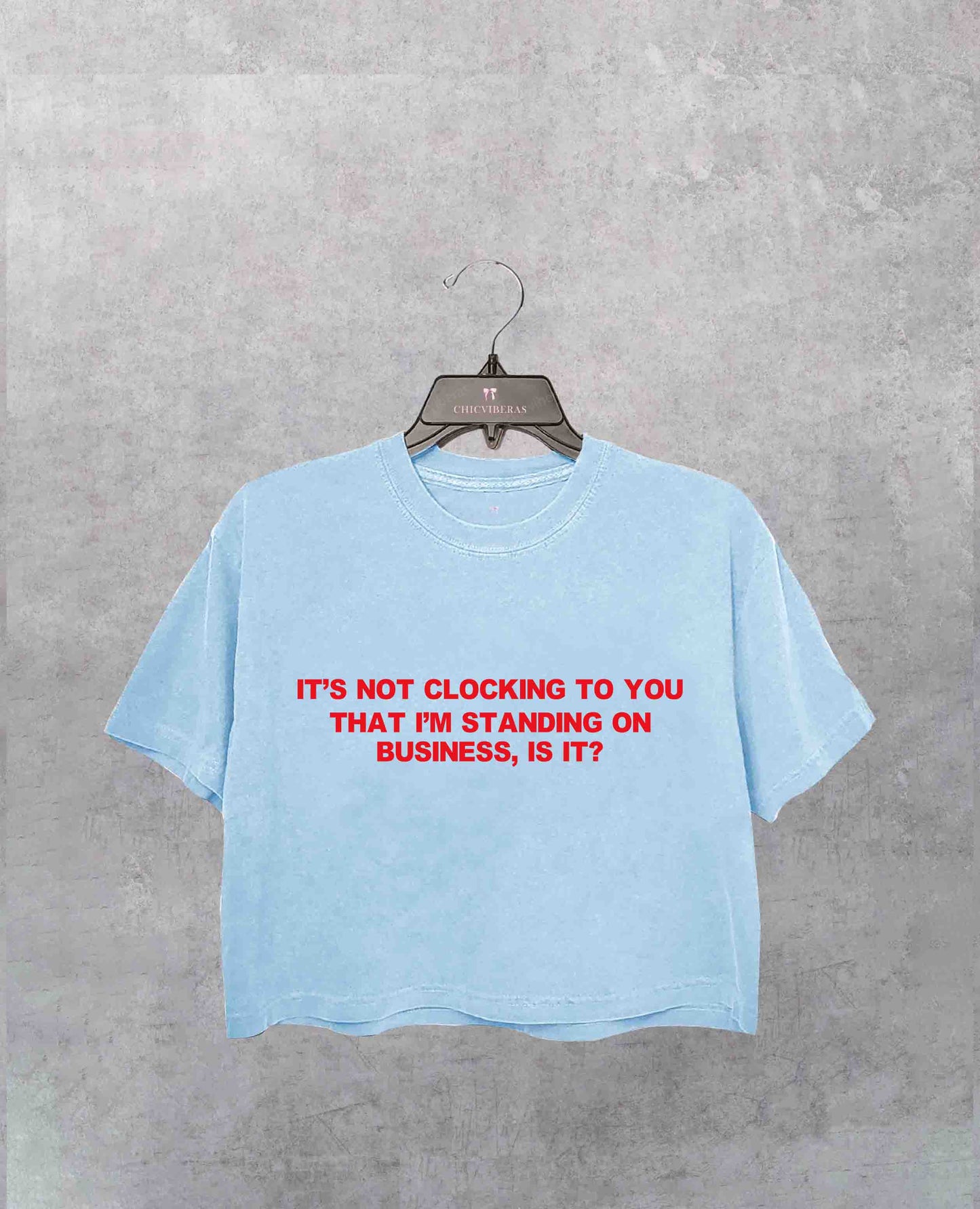 Standing On Business Crop Shirt