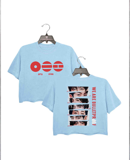 Limited BTS Kpop Tour Crop Shirt