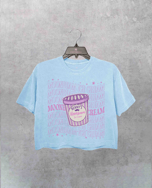Moonbeam Ice Cream Music Crop Shirt