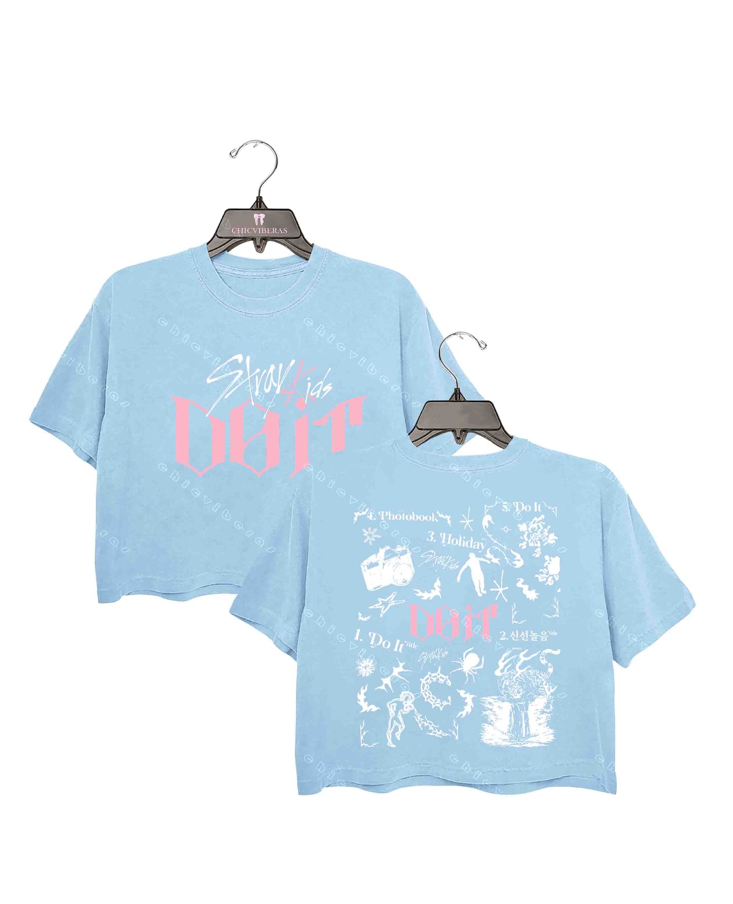 Stray Kids Do It Tracklist 2 sides Crop Shirt