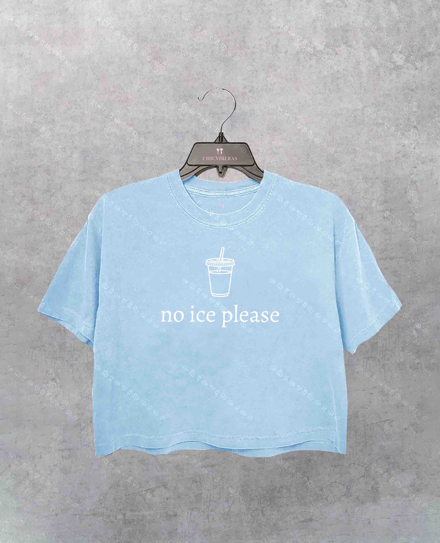 No Ice Please Crop Shirt