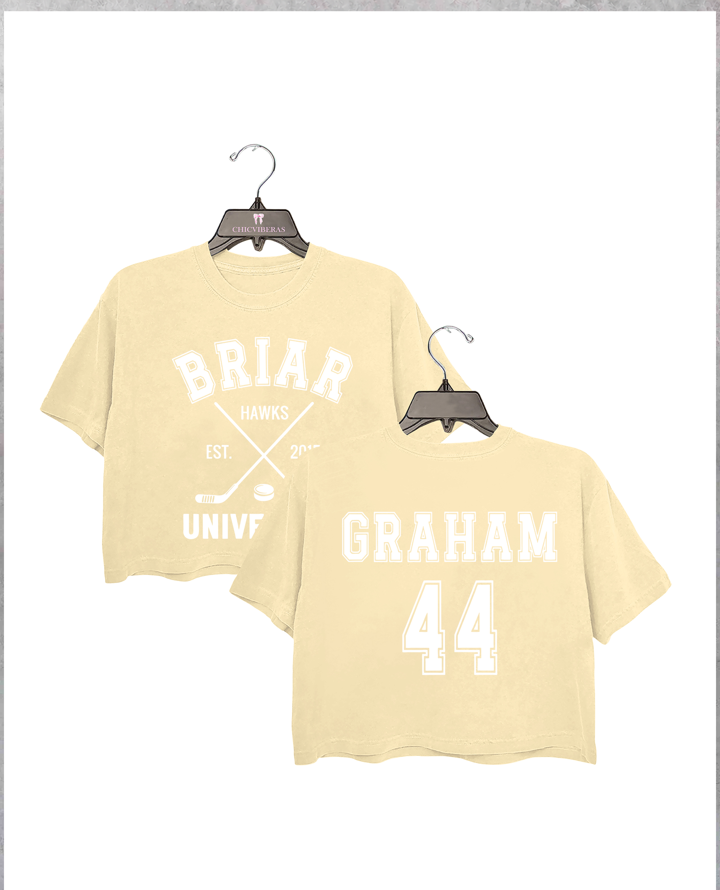 Briar Hockey Off-Campus Hockey Romance Crop Shirt