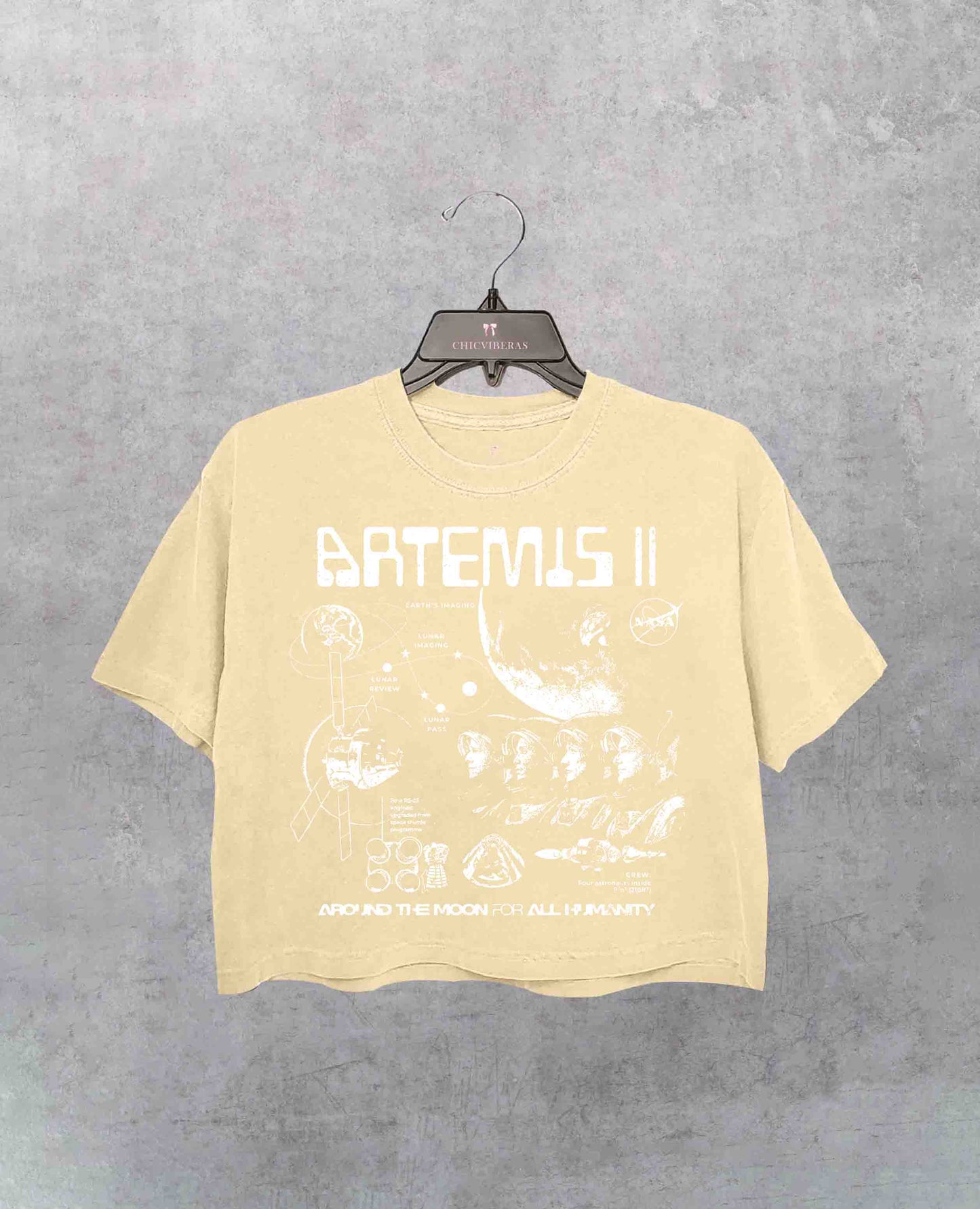 Artemis II NASA Mission Crop Shirt