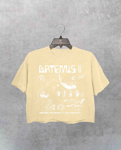 Artemis II NASA Mission Crop Shirt