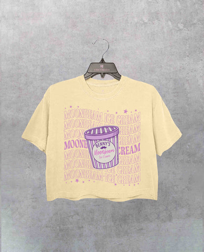 Moonbeam Ice Cream Music Crop Shirt