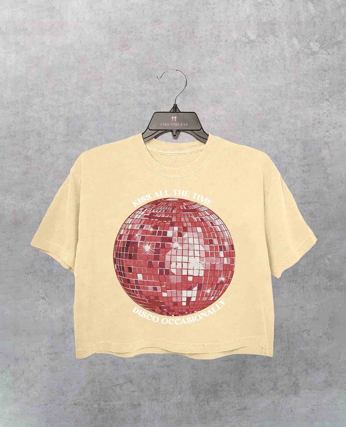 Harry Kiss All The Time Disco Ball Crop Shirt