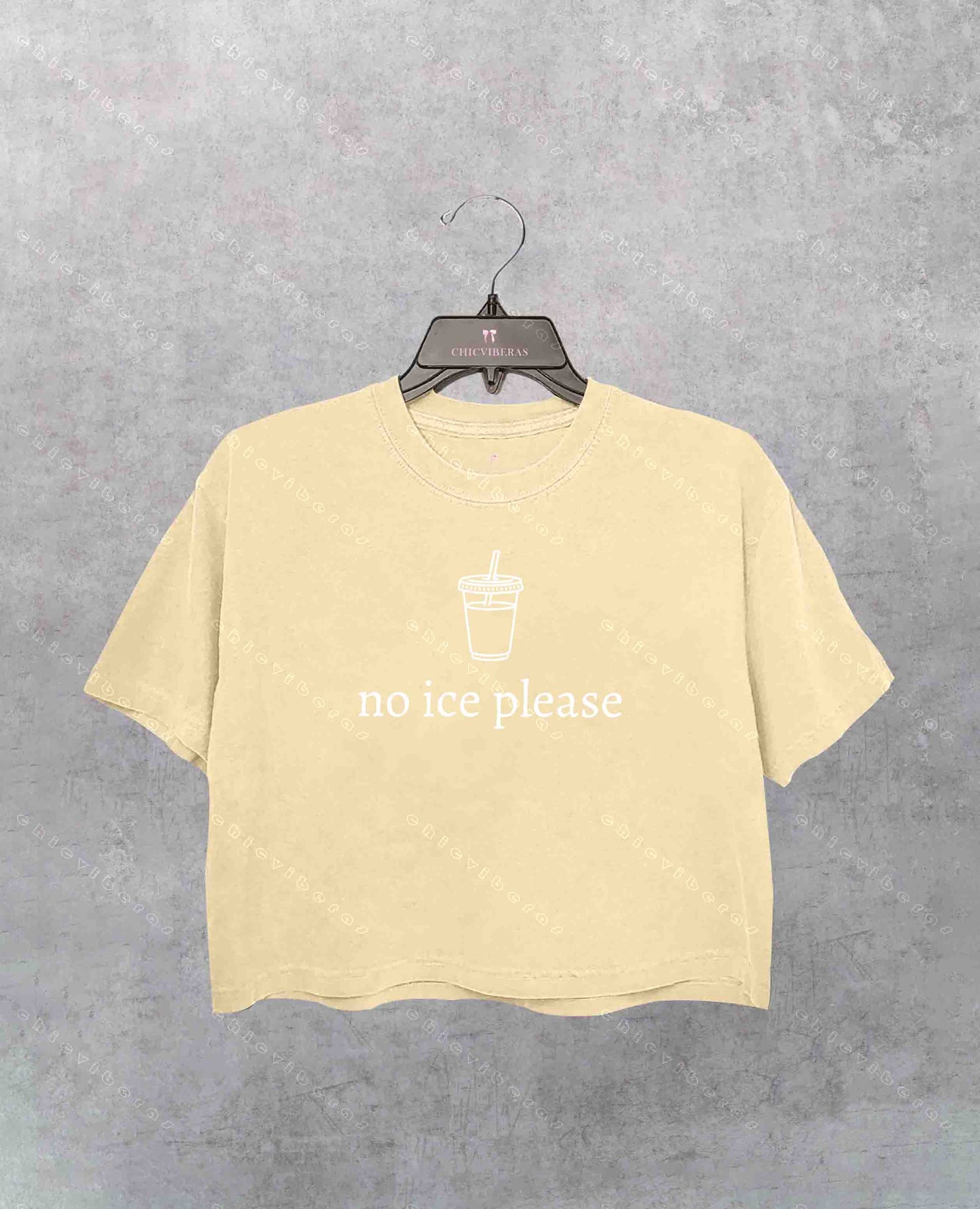 No Ice Please Crop Shirt