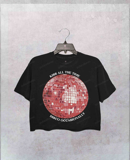 Harry Kiss All The Time Disco Ball Crop Shirt