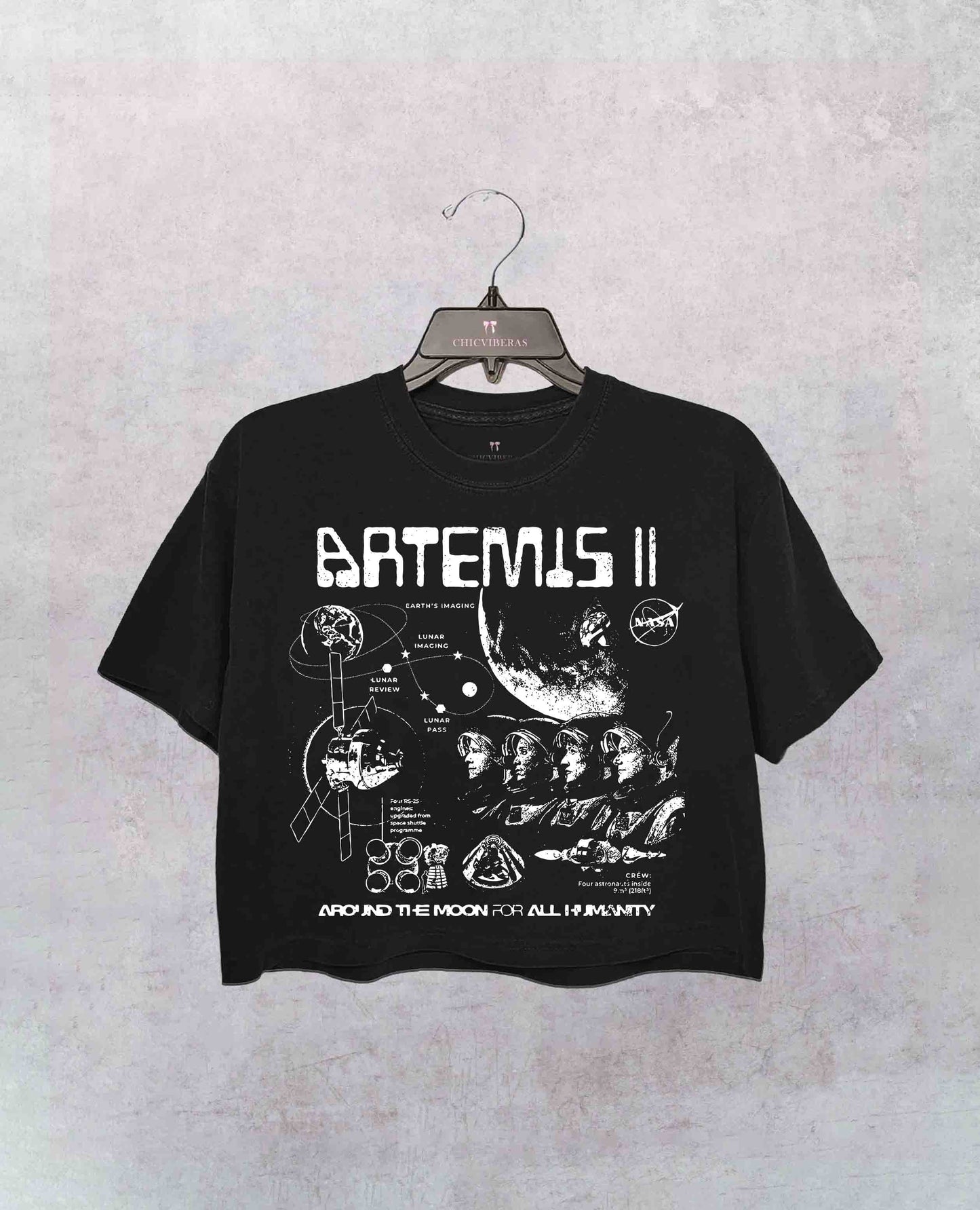 Artemis II NASA Mission Crop Shirt