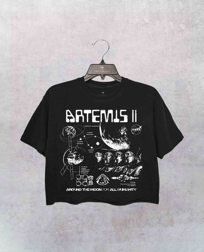 Artemis II NASA Mission Crop Shirt