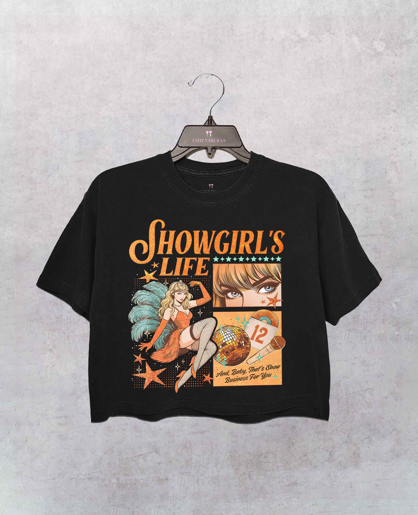 In my Showgirl Era Inspired Crop Shirt