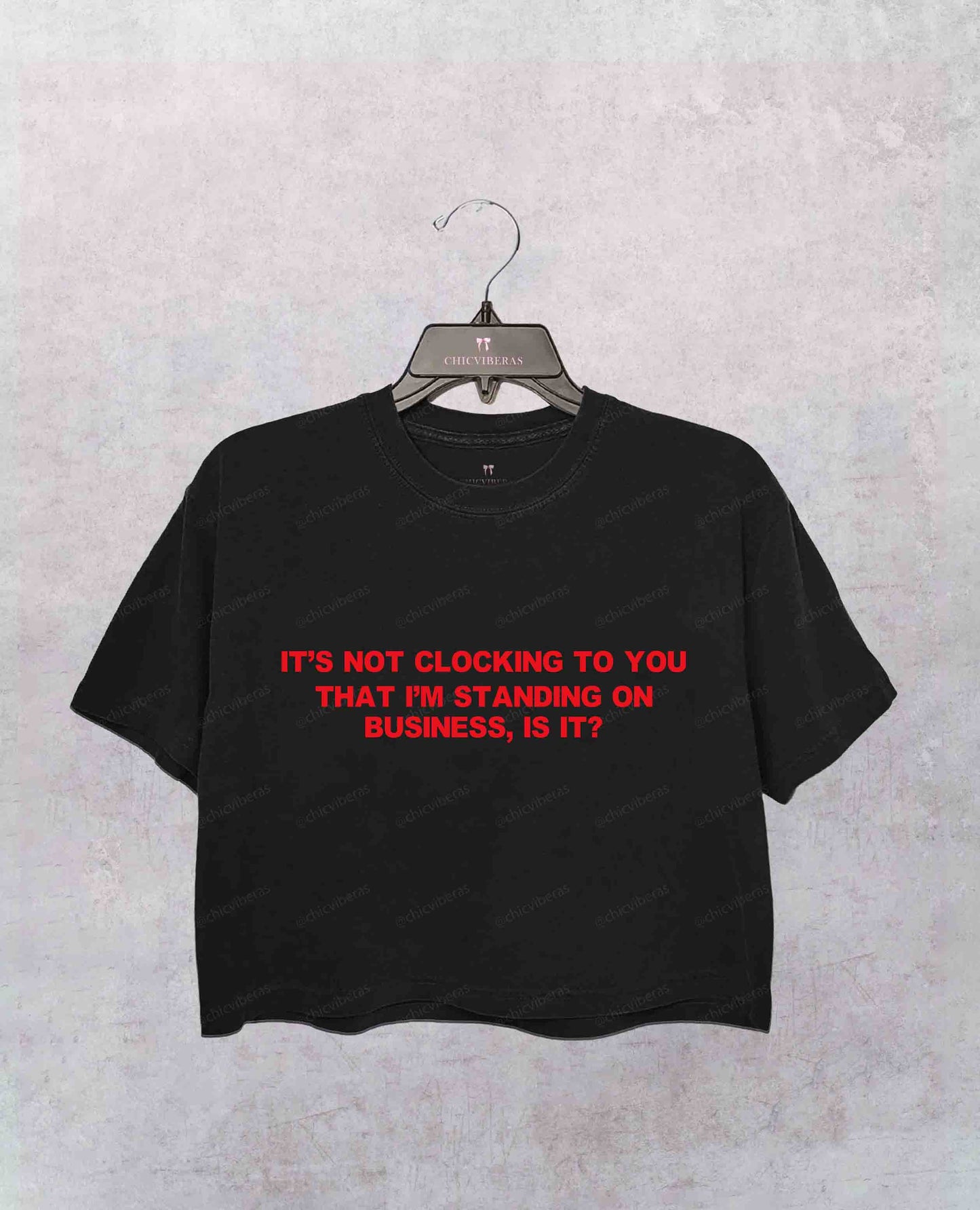 Standing On Business Crop Shirt