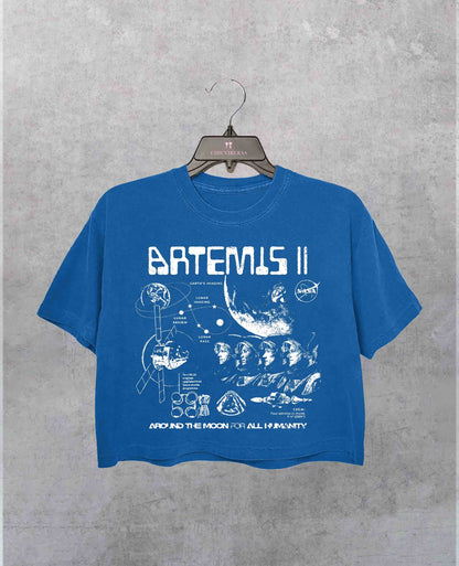 Artemis II NASA Mission Crop Shirt