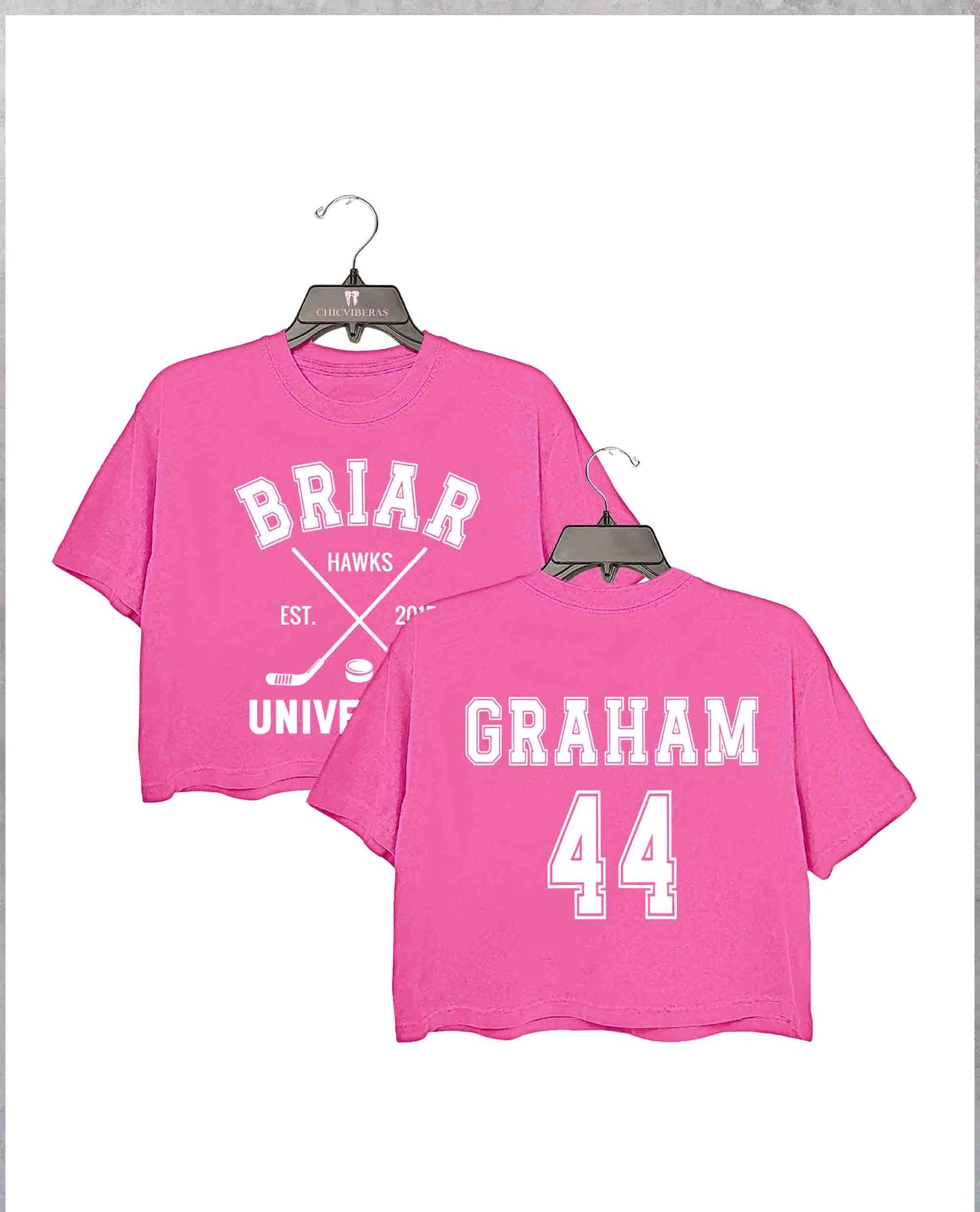 Briar Hockey Off-Campus Hockey Romance Crop Shirt