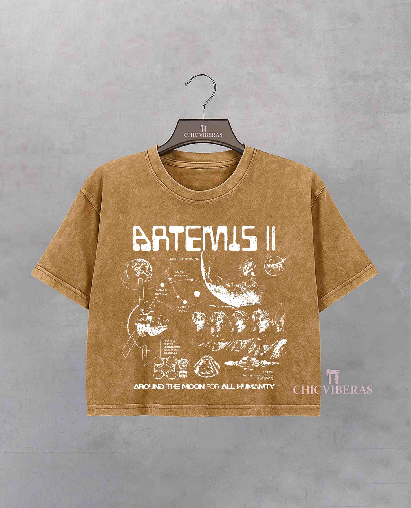 Artemis II NASA Mission Crop Shirt