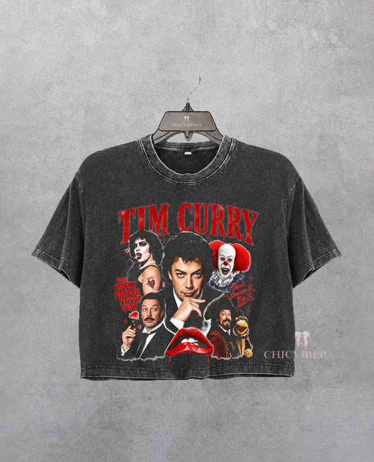 Tim Curry Homage Crop Shirt