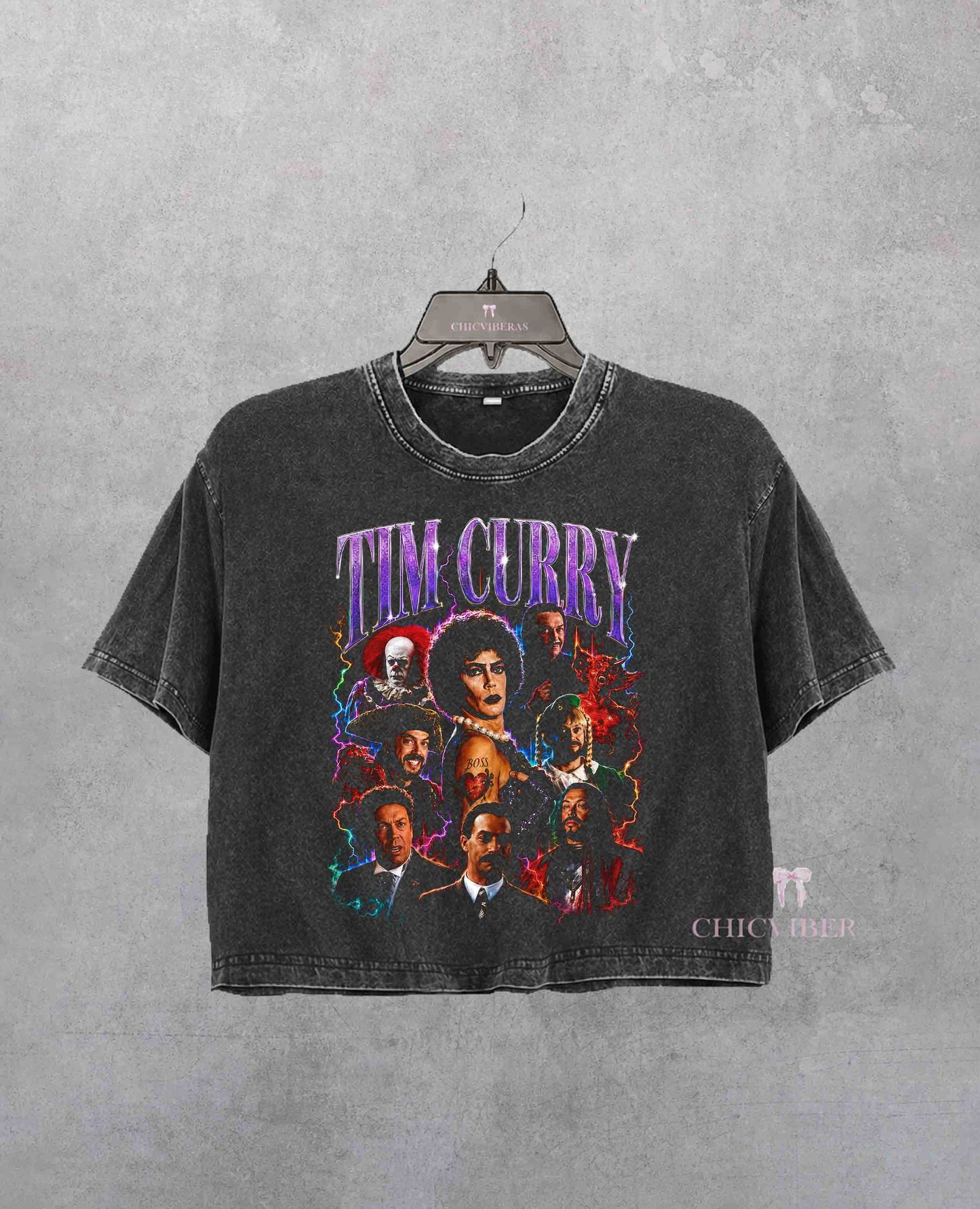 Tim Curry RIP Rocky Horror Frank N Furter Crop Shirt