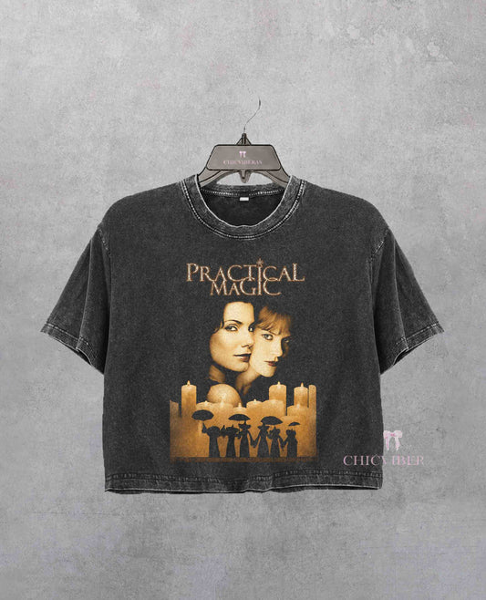 Practical Magic 1998 Vintage Witch Movie Crop Shirt