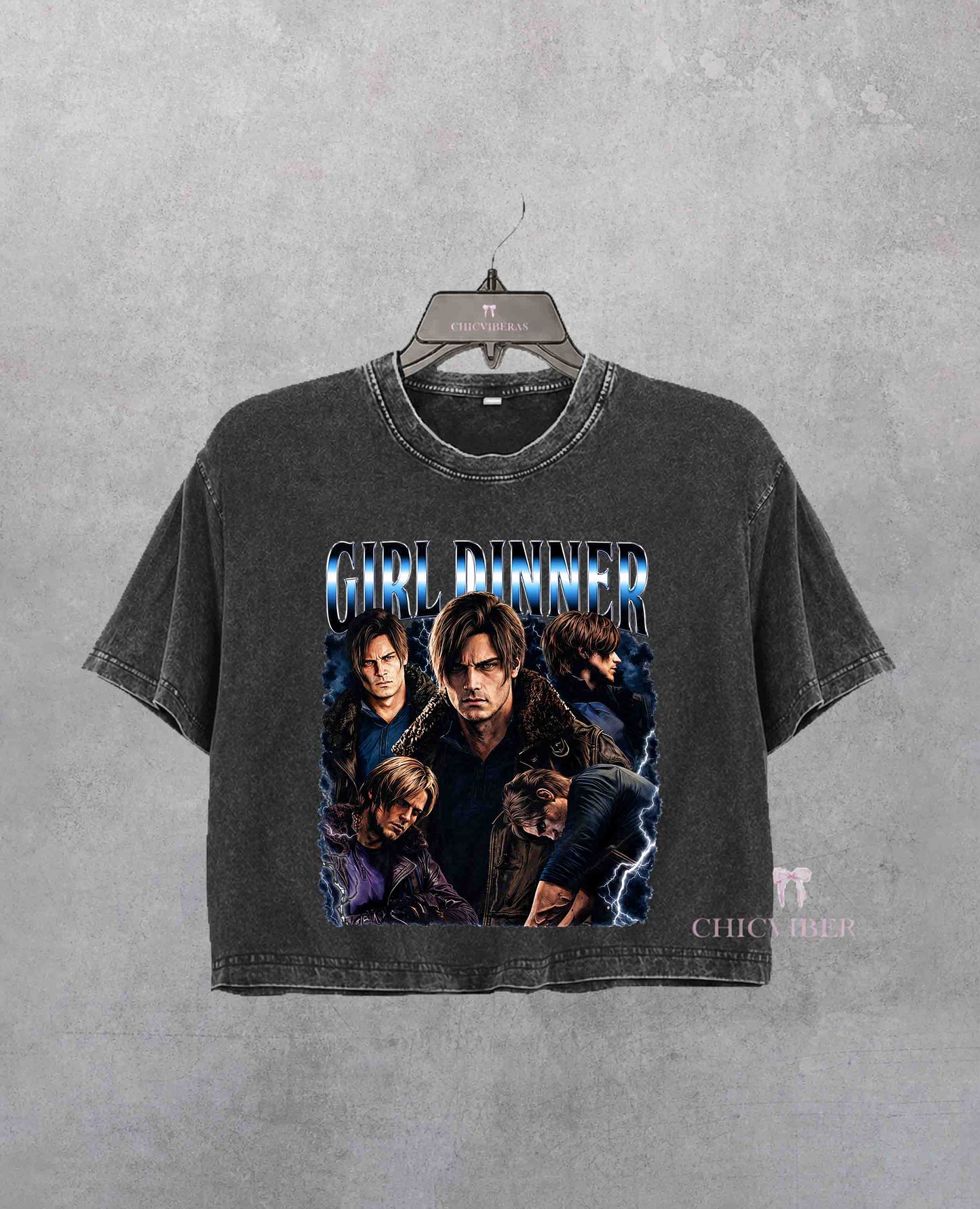Girl Dinner Leon Kennedy Crop Shirt
