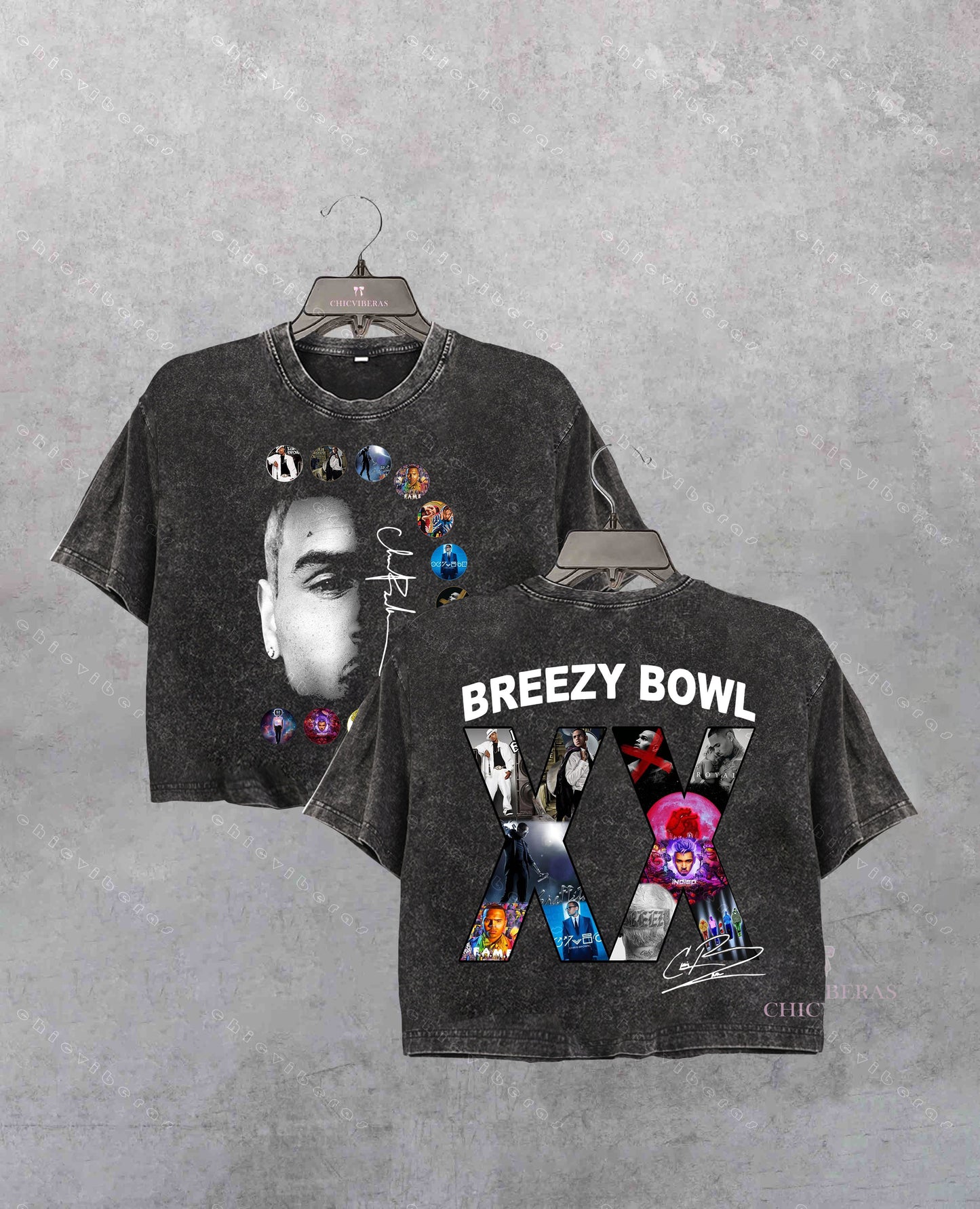 Chris Brown Tour Breezy Bowl XX V2 Crop Shirt
