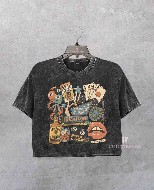 Treaty Oak Revival Country Music Lover Crop Shirt