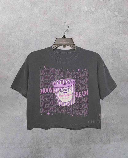 Moonbeam Ice Cream Music Crop Shirt
