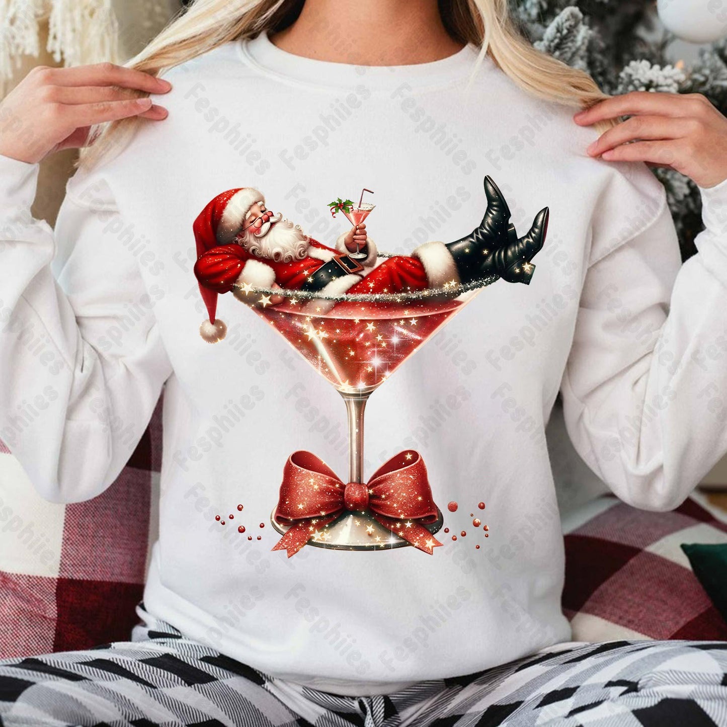 Santa's Hot Mess Crewneck Sweatshirt