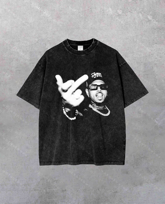 Chris Brown Middle Finger Tour 2025 Tee
