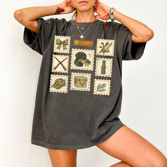 Hunting Girlfriend Preppy Camo Bows Tee
