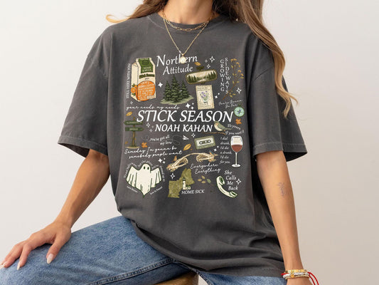 Stick Season NK Retro Folk Country Music Tee