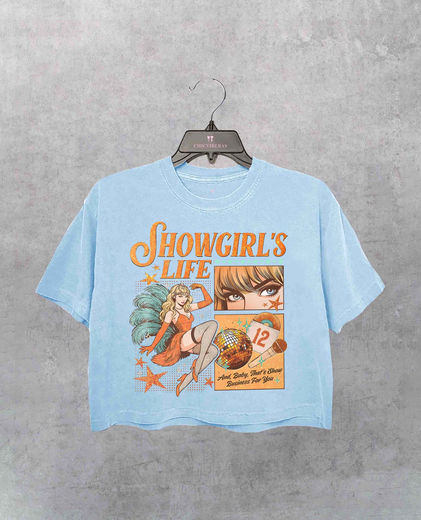 In my Showgirl Era Inspired Crop Shirt