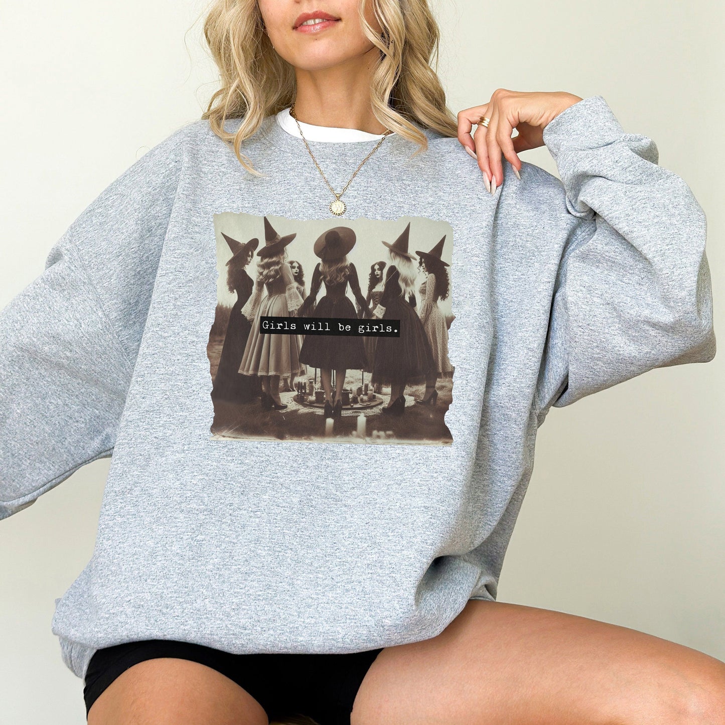 Girls Will Be Girls Witch Faeries Crewneck