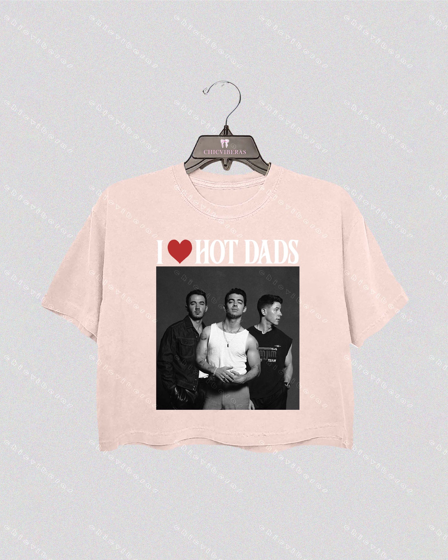 I Love Hot Dads Jonas Brothers Crop Shirt