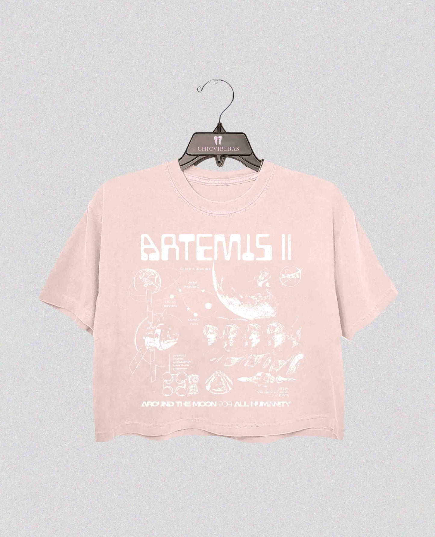 Artemis II NASA Mission Crop Shirt