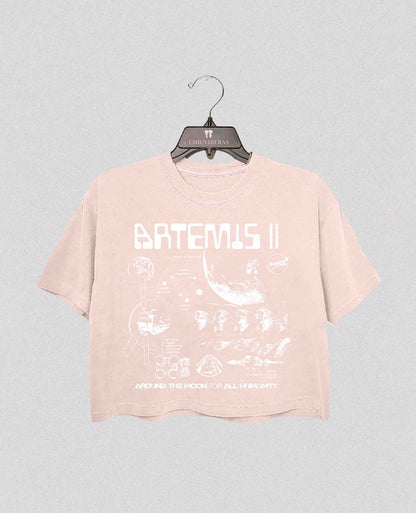 Artemis II NASA Mission Crop Shirt
