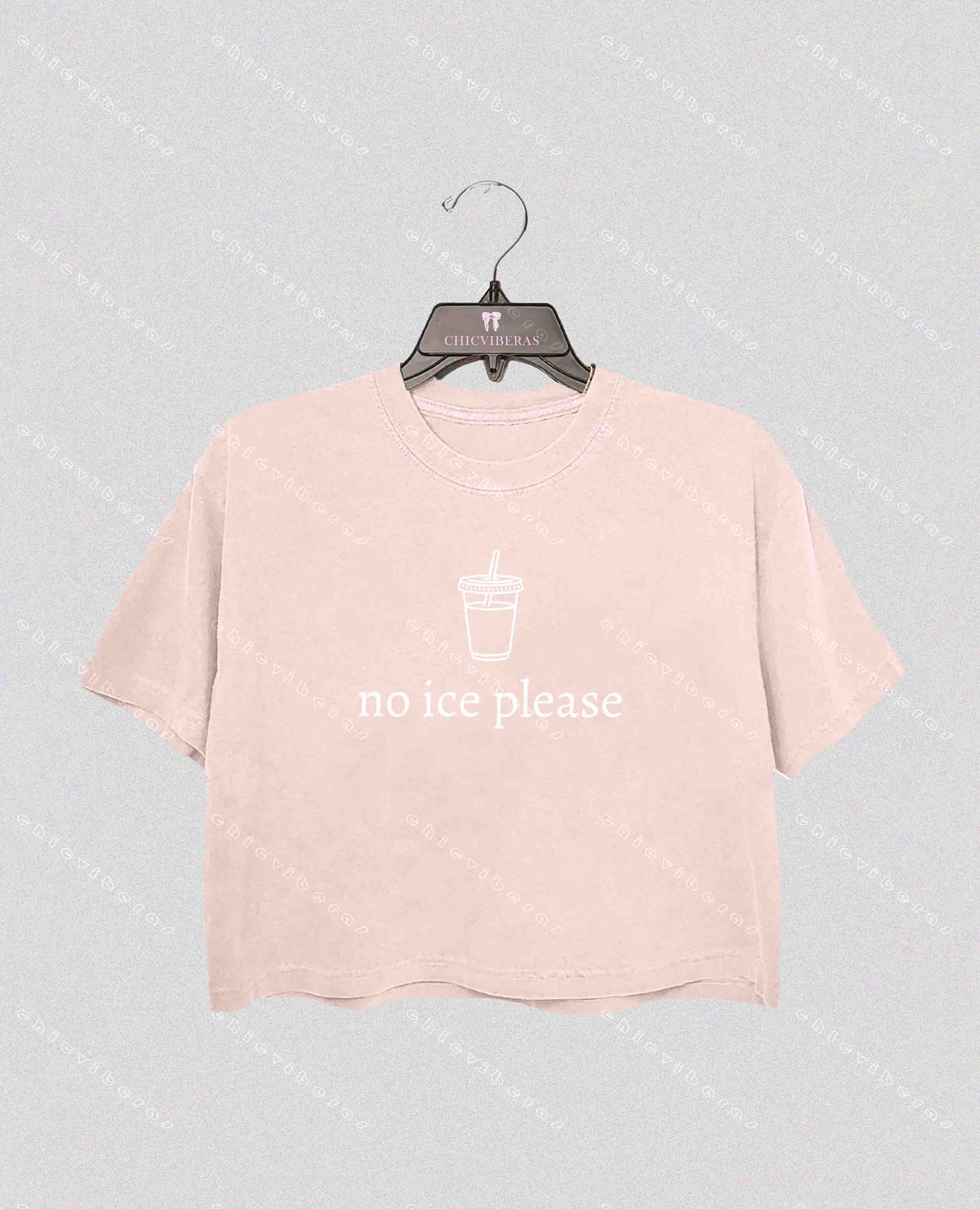 No Ice Please Crop Shirt