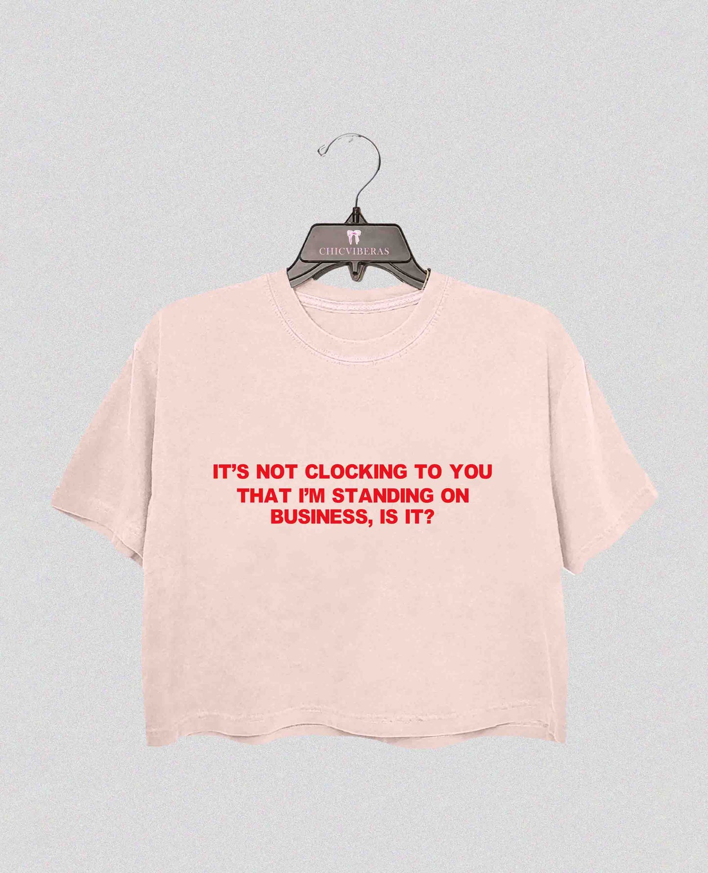 Standing On Business Crop Shirt