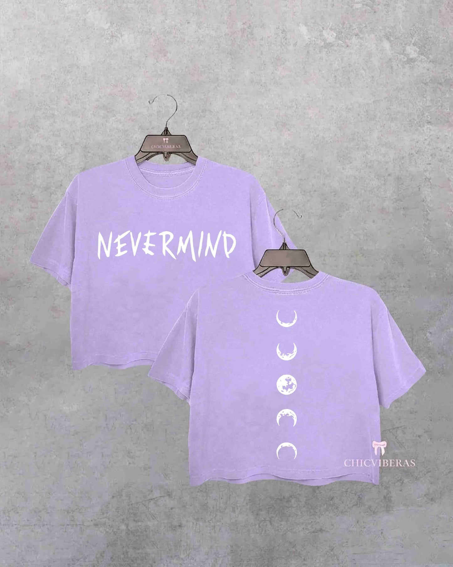 Nevermind Moon Phase Kpop Crop Shirt