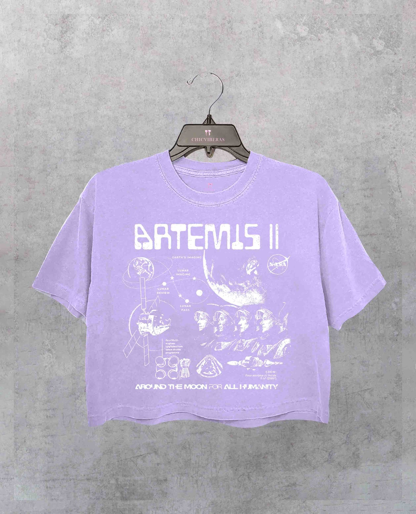 Artemis II NASA Mission Crop Shirt