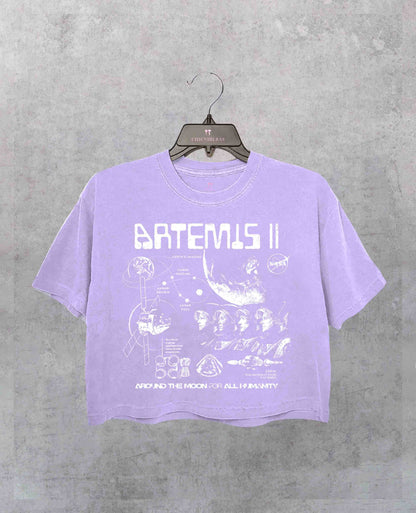 Artemis II NASA Mission Crop Shirt