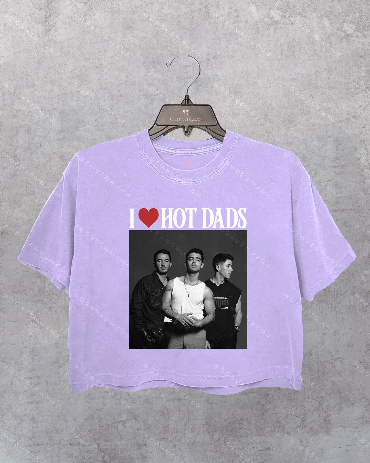 I Love Hot Dads Jonas Brothers Crop Shirt