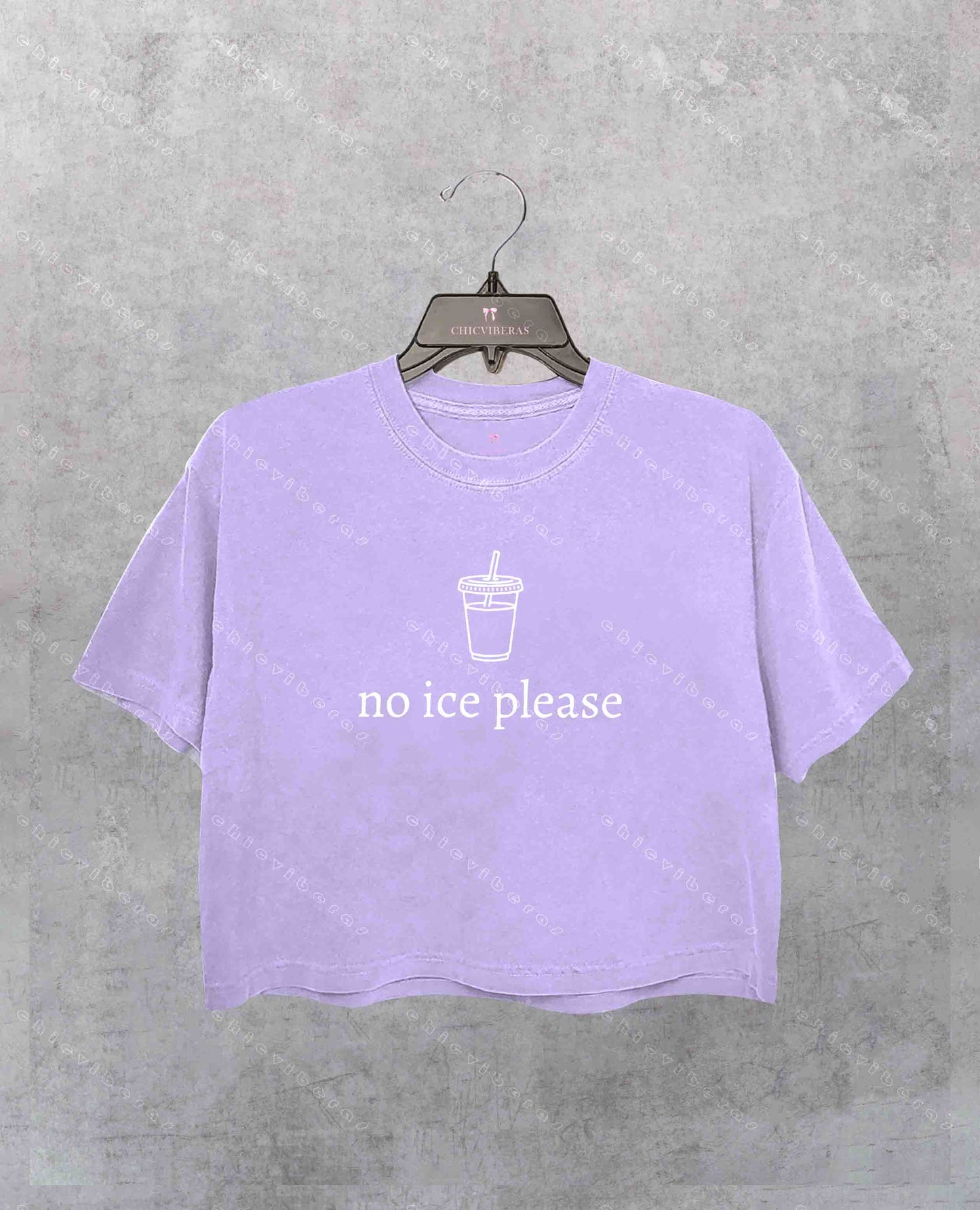 No Ice Please Crop Shirt