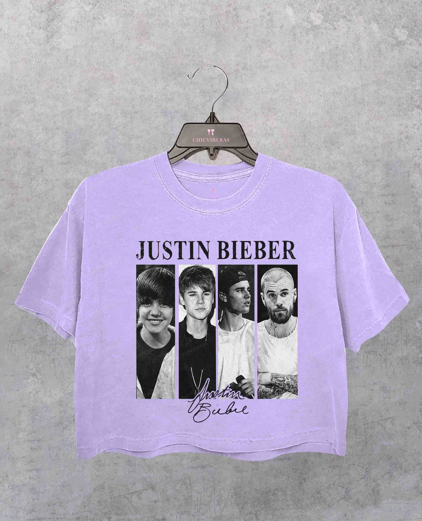 Justin Bieber Musical Journey Eras Crop Shirt