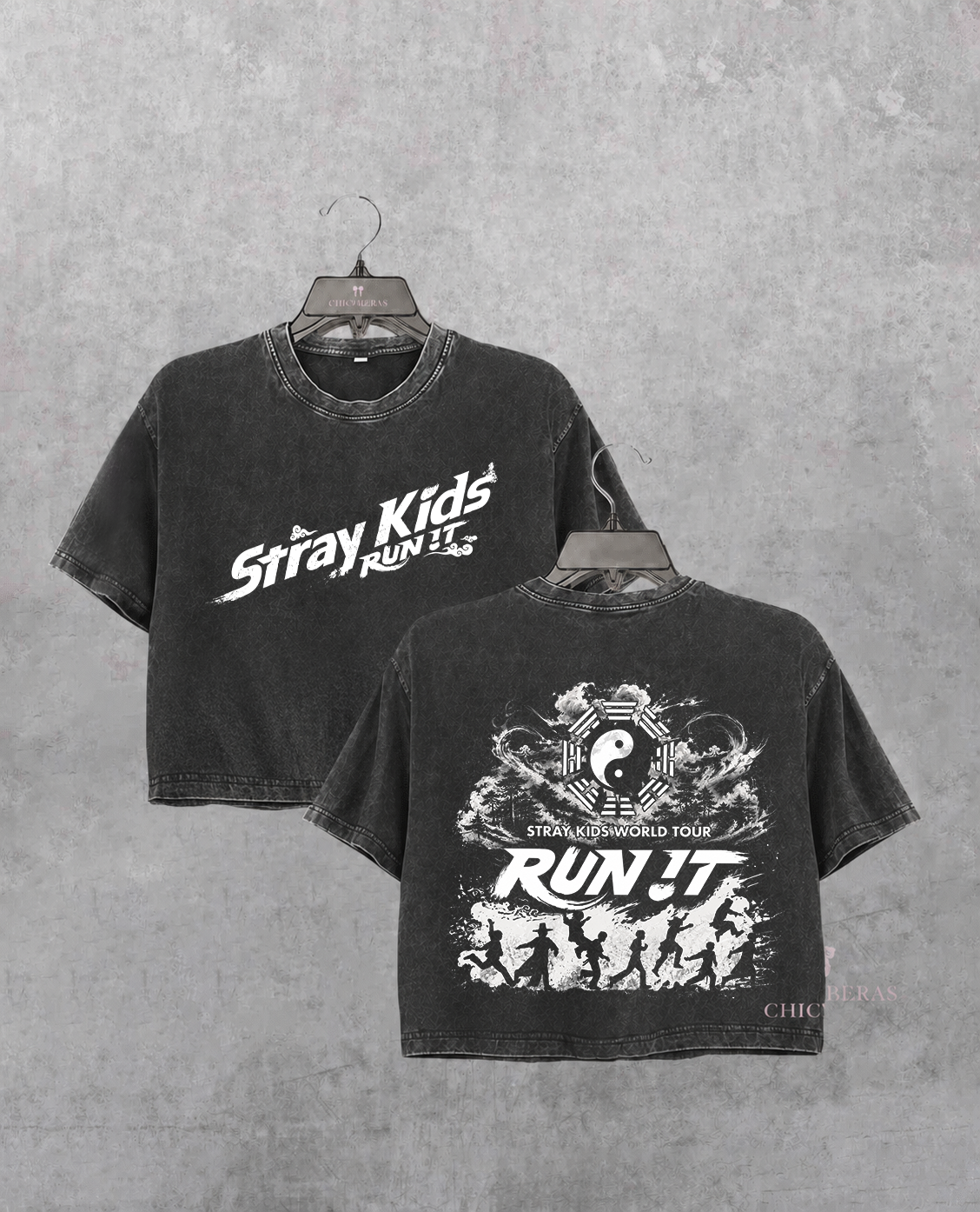 Stray Kids World Tour Run It Crop Shirt