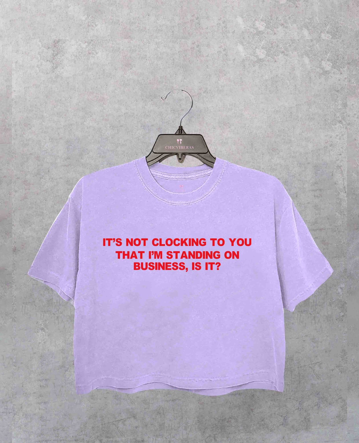 Standing On Business Crop Shirt